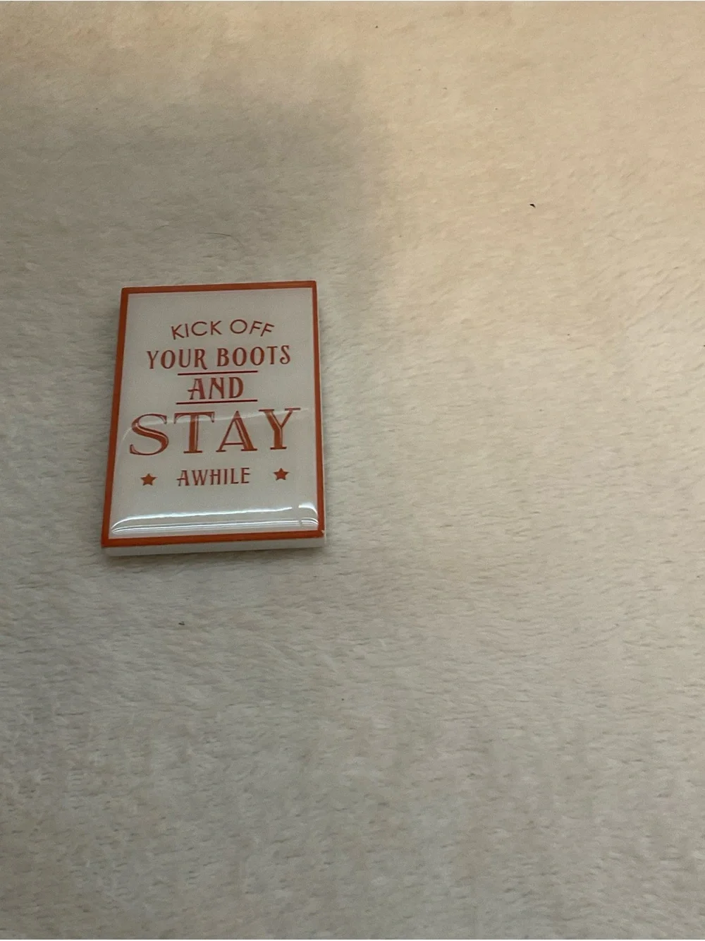 Kitchen Wall Sign Plaque in Red - Decorative Welcome Accent